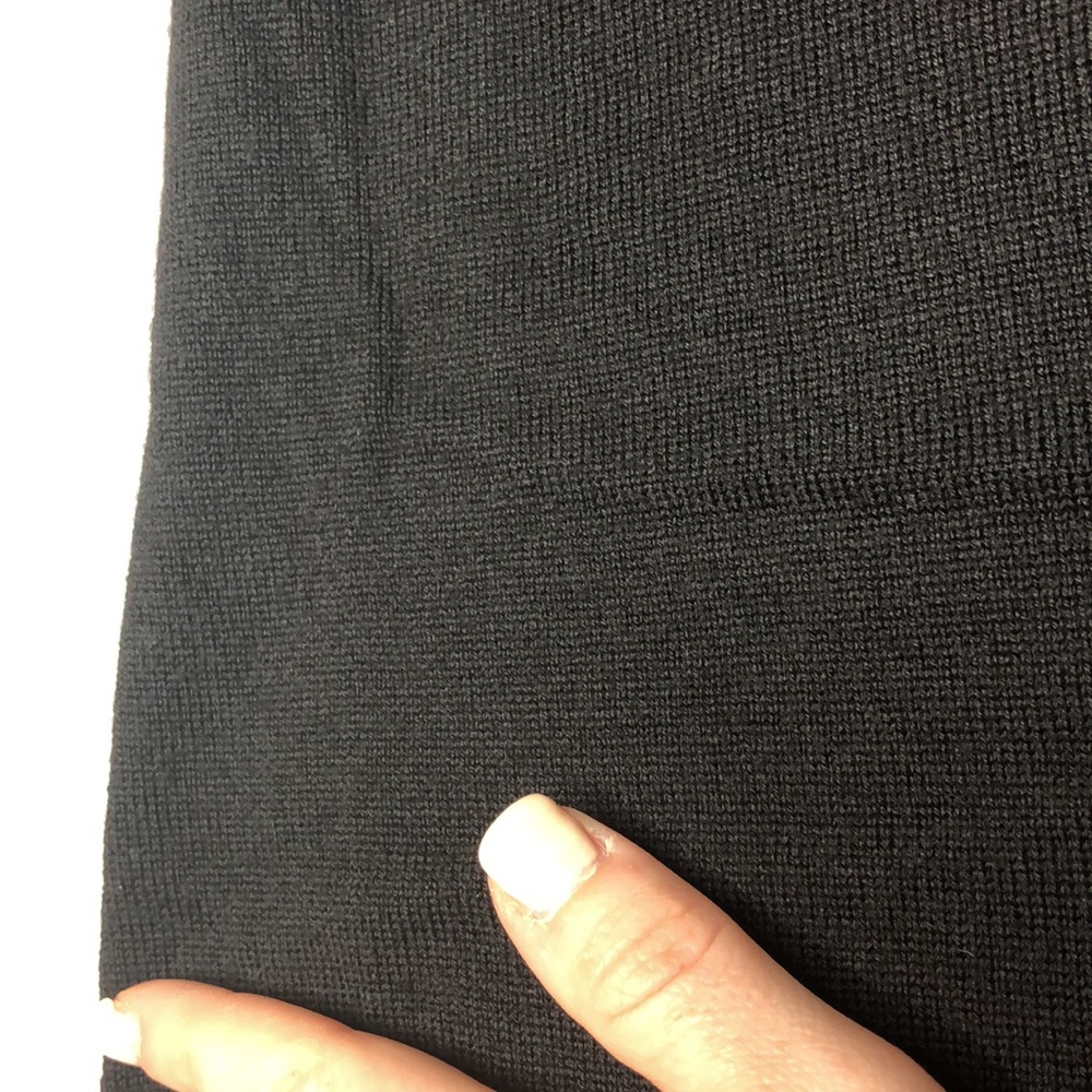 Susana Monaco Womens Black Extra Fine Merino Wool Sweater Dress - Picture 12 of 12